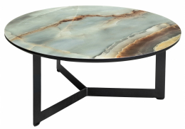 Журнальный стол Роб D-700 голубой мрамор (70x33)