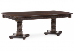 Стол деревянный Морнит 220(320)х110 орех темный / орех (110x76)