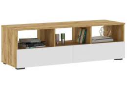 ТВ-тумбы Элла ТБ 02 белый / дуб крафт золото (140,2x46x44,2)