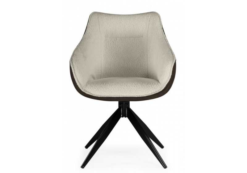Стул на металлокаркасе Kansas brown / cream / black (61x62x86)